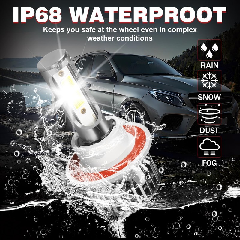 HOEDUI Fit For Ford F150 2004-2014 lights with Fan, 800%