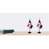 Dominica Dominican Deluxe Desk Flag Set Small Mini Miniature Dominica
