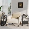 IRCPEN Narrow Side Table with Charging Station, Slim End Table