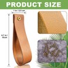 ZAAWUUT PU Leather Wall Hooks,6 Pack, Wall Mounted Straps Hanger