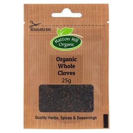 Organic Whole Cloves 25g by Hatton Hill Organic | Rich, Aromatic, and Versatile Spice for Sweet & Savoury Dishes