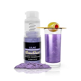 Lilac Purple Brew Dust Mini Pump Shimmery Drink Glitter | 100% Edible & Kosher | Beverages, Drinks & Cocktails (Lilac Purple)