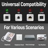 Uvital Phone Extension Cord 33Ft(10m), Telephone Cable with Standard RJ11
