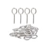 M3 x 1-1/2" Screw Eyes (20pcs) Small Eyelet Screws Lag