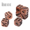 7pcs Metal Dice Set Exquisite Square Inlaid Skull Pattern Dice