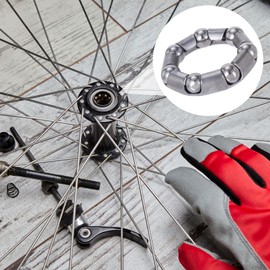 CustomyLife 6pcs 5/16" x 7 Balls Bicycle Crank Bearing Silver Bottom Bracket Bearings Bike Axle Wheel Frame Bearing Repair for Schwinn Mountain Genesis Beach Cruiser limos Stretch