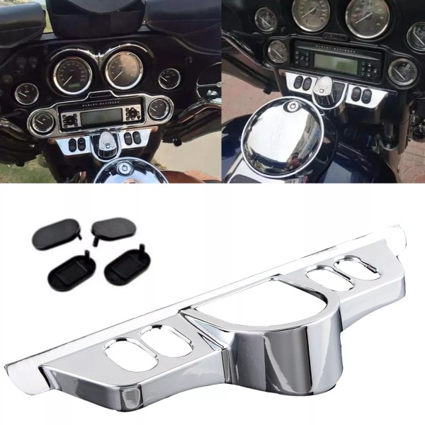 Unbranded Motorcycle Fairing Switch Panel Dash Accent Cover For Harley
