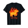 Cute Funny Dog Puppy Hot Dog T-Shirt for Men Women