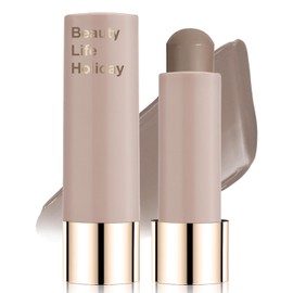 Wugbc Cool Toned Contour Stick Blendable Smooth Bronzer Matte Finish Lightweight Face Shaping Makeup Natural Cream Contouring Pen Long Lasting Highly Pigmented Portable Travel Size, Cold Grey Brown