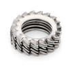 100Pcs 304 Stainless Steel External Tooth Star Lock Washers(M8)