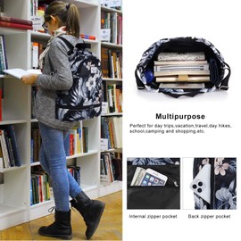 KAMO Drawstring Backpack Bag - Sport Swimming Yoga Backpack with Shoe Compartment, Two Water Bottle Holder for Men Women Large String Backpack Athletic Sackpack for Travel