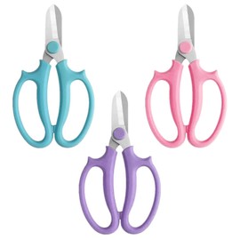 SLEEKEE 3 Stück Blumenschere Aus Edelstahl, Gartenschere, Blumenschere, Pflanzenbeschneidungswerkzeuge, Gartengeräte