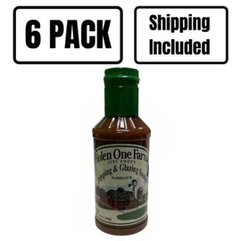 Holen One | Barbecue Dipping & Glazing Sauce | Sweet and Tangy | Fresh Vinegar Based Dipping Sauce | Use on Steak, Lamb Chops, Chicken Wings, Meatballs, and More | No MSG | 19 oz Bottle | Pack of 6