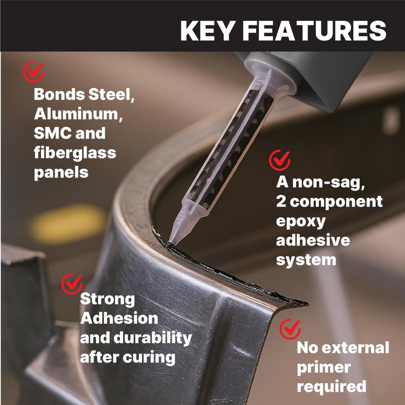 Maxi-Bond Multi-Purpose Panel Adhesive MB-155 – Two-Part Epoxy Adhesive, Non-Sagging,