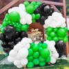 Green Black Balloons, Ousuga 30 pcs 12 Inch Matte Black