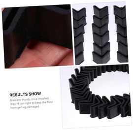 Tofficu 30pcs Shaped Rubber Angle Pads Furniture Protector Caps for Bed Frames Shelves and Tables Non Slip Wear Resistant Precision and Office Use