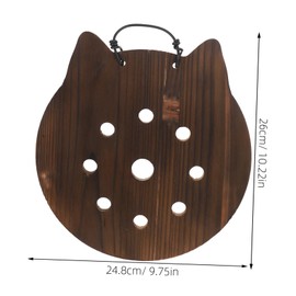 Totority Hanging Plants Board Decorative Wooden Plate Wall Mounted Planter for Use for Ferns Orchids Space Saving Home Decor Office Decorations