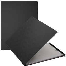 Caweet Case for Remarkable Paper Pro 11.8" 2024, Slim Hard Back Shell Protective Book Folio Cover with Built-in Pen Holder and Auto Wake/Sleep, Black