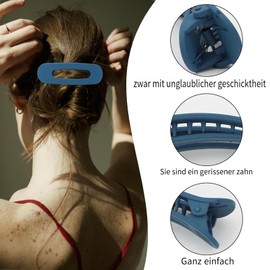 5 Stück Flat Claw Clip für Damen, Hair Clips für Women, Französisch Haarspangen für Dünnes Haar, Elegant Flache Haarklammern, Gebogen Entenschnabel Haarspangen, Haar-Accessoire Alltägliches