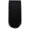 Hair Extensions,HJPJHTM Black Hair Extension 22" Thick Long Soft Straight