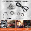 ISINSWIFT Engine Timing Belt Kit with Water Pump Compatible with