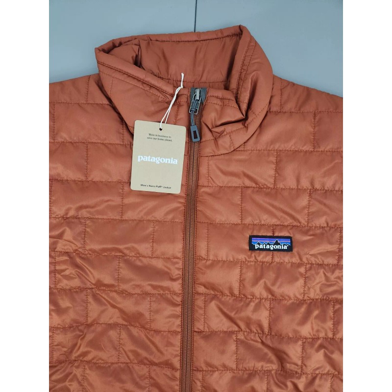 Patagonia Nano Puff Burnished Red Jacket Men's Size Small New