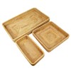 Rattan Tray Tabletop Organization Hand Woven Snack Storage Basket Multifunctional