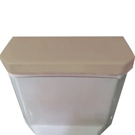 Madeals Velvet Toilet Tank Cover Soft and Absorbent, Comfortable Bathroom Toilet Tank Lid to Fit Different Sizes of Toilet Tank Taupe