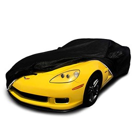 CarsCover Custom Fit C6 2005-2013 Chevy Corvette Car Cover for 5 Layer Heavy Duty Waterproof Black Ultrashield