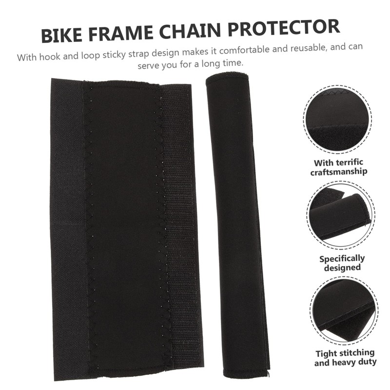 Sosoport 2Pcs Bike Chain Protector Neoprene Cover for Bicycles Durable