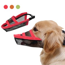 TANDD Dog Muzzle for Small Medium Large Dogs, Air Mesh Breathable and Drinkable Dog Muzzles for Anti-Biting Anti-Barking Licking