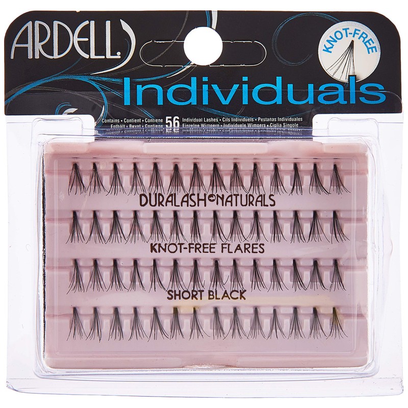 Ardell DuraLash Naturals Flare Individual Lashes, Short Black 56 ea