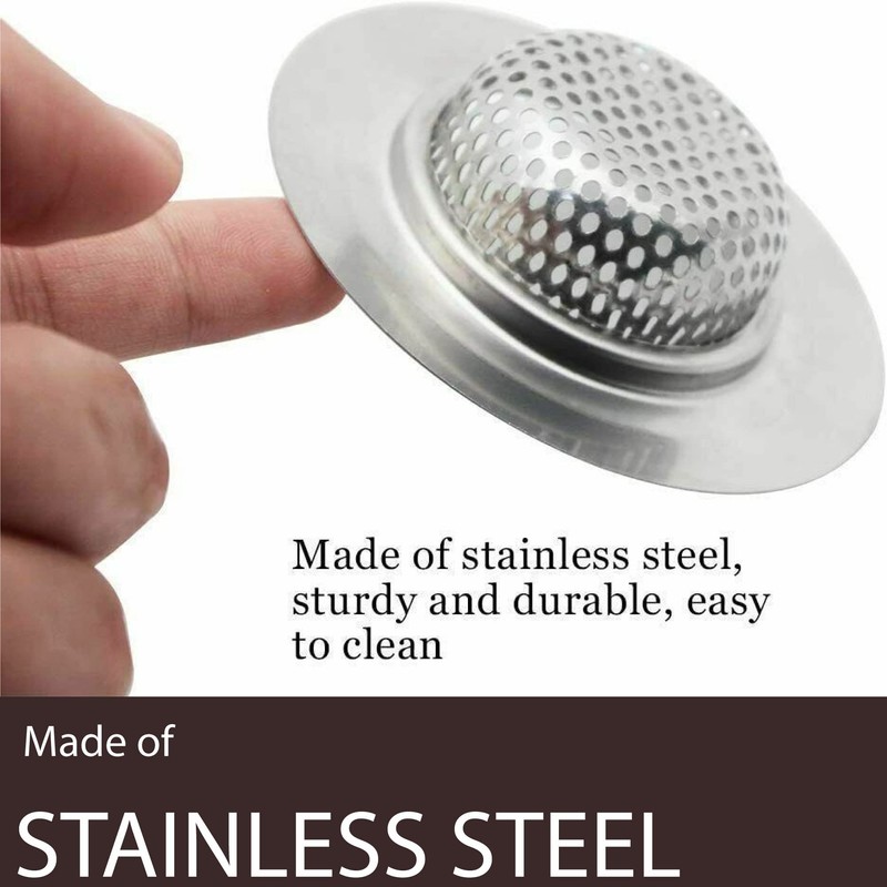 2Pcs Kitchen Sink Strainer Plug - Stainless Steel Sink Plug