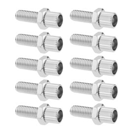 eMagTech 10Pcs M6 Bike Brake Barrel Adjuster Bolts Bike Brake Handle Lever Fastener Accessories for Bicycles Motorcycles Scooters Silver
