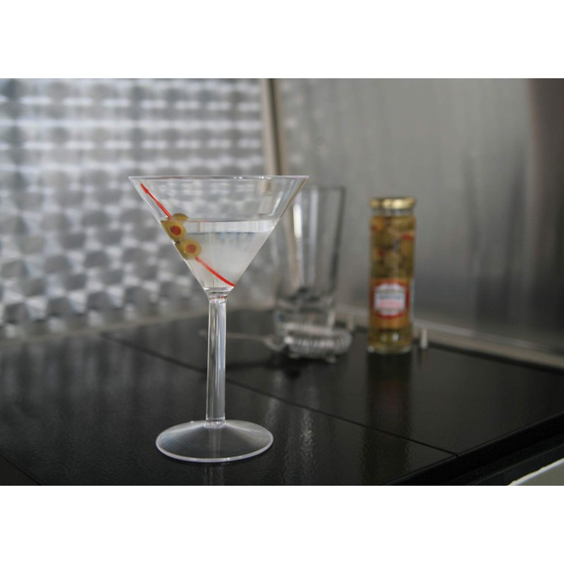 Camco Vaso de Martini irrompible de viaje, 10 oz, apto