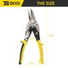 B BOSI TOOLS 10 Inch Aviation Tin Snips Right Cut,