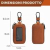 JYNXOR Portachiavi Auto in Pelle Sintetica - Custodia Universale Compatibile