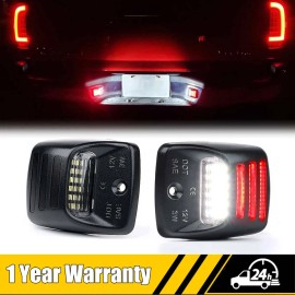 Unbranded RED OLED TUBE Rear LED License Plate Light Kits 6000K For Toyota Tacoma Tundra