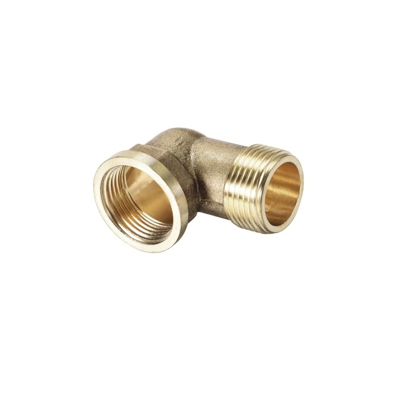 sourcing map Brass Pipe Fitting 90 Degree Elbow 3/4 (BSP)