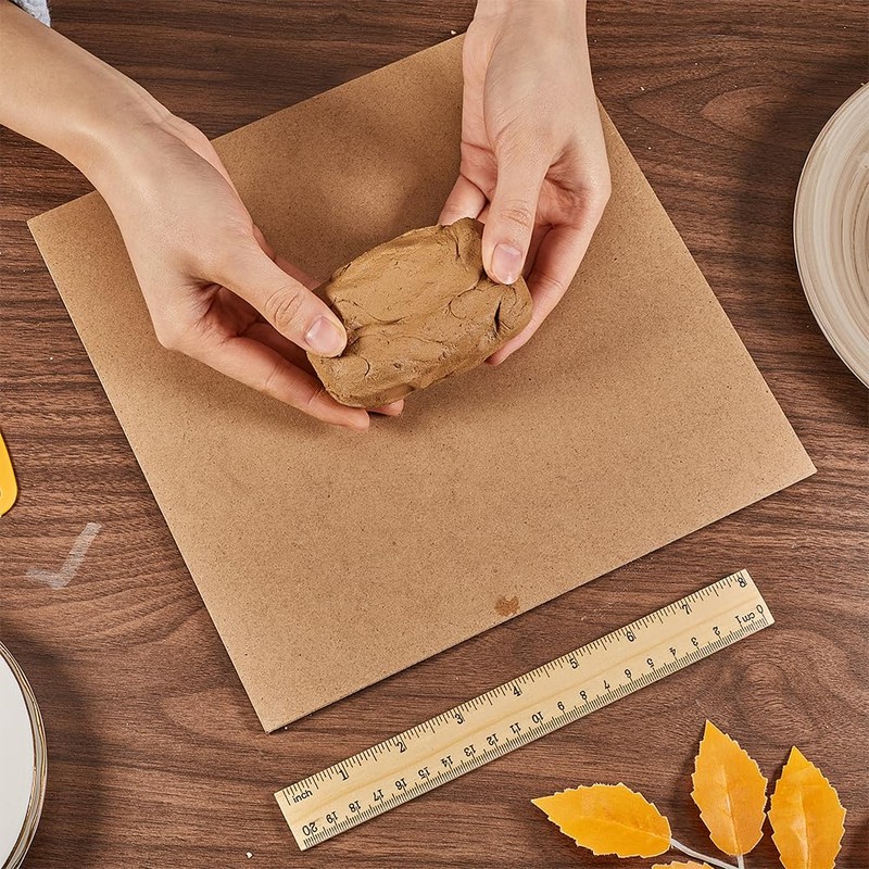 CRASPIRE MDF Wood Boards for Crafts 10x10in Square Wooden MDF