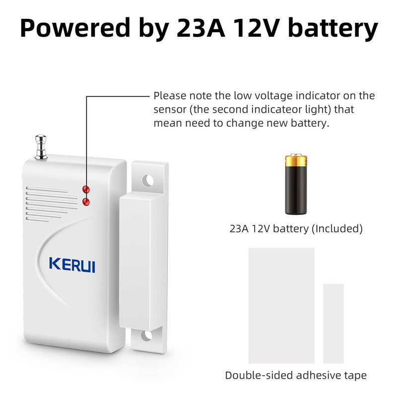 KERUI Standalone Home Office Shop Security Alarm System Kit,Wireless Loud