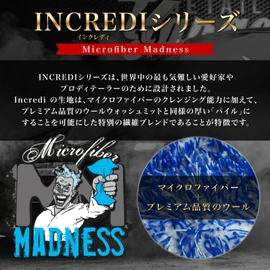 Microfiber Madness Car Wash Mitt Gloves Incredimitt Blue