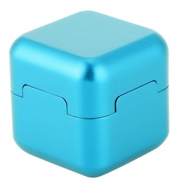 Tiiyee Pool Cue Chalk Cube, Aluminium Mini Pool Table Accessories, Portable Magnetic Pool Chalk Holder for Billiard Cue Snooker Accessories (Blue)
