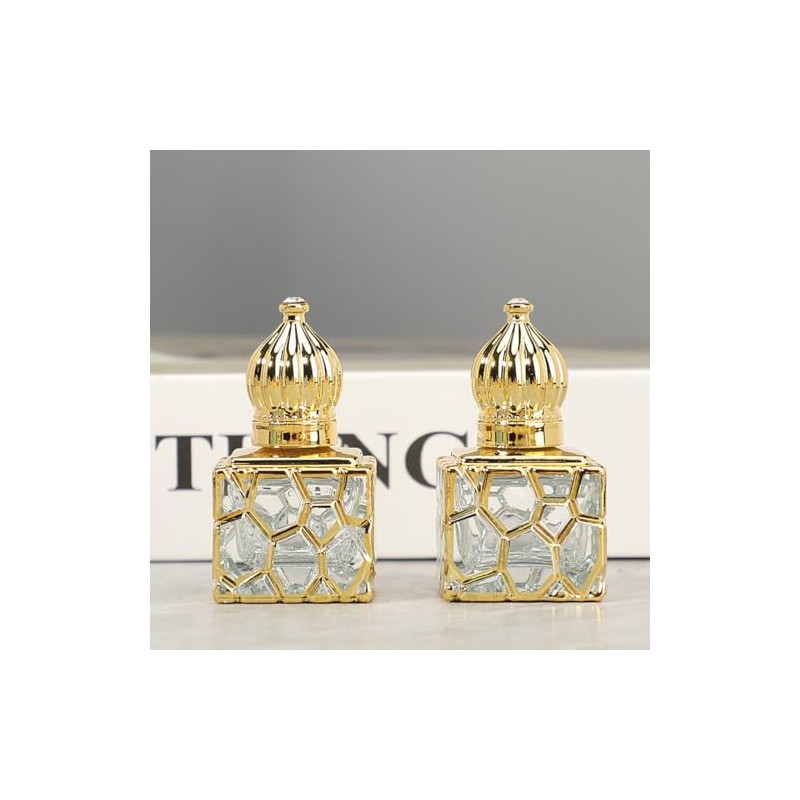 SCOLAND 2pcs Refillable Perfume Bottle Glass Empty Bottle Spray Perfume