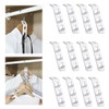 SIXHAOBU Pack of 12 Hooks for Clothes Hangers, Cascading Stacked