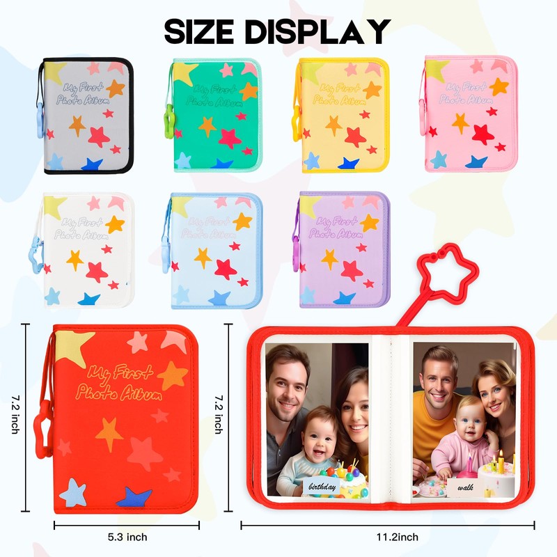 My First Baby Photo Album, 21 4x6 Photos, Soft Cloth,