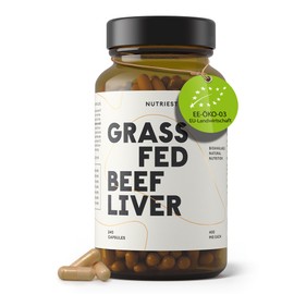 Nutriest Desiccated Beef Liver Extract - BIO Certified Grass Fed - 270 Capsules