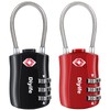 TSA Luggage Locks, [Newest Version][2 Packs] Diyife 3-Digit Security Padlock,