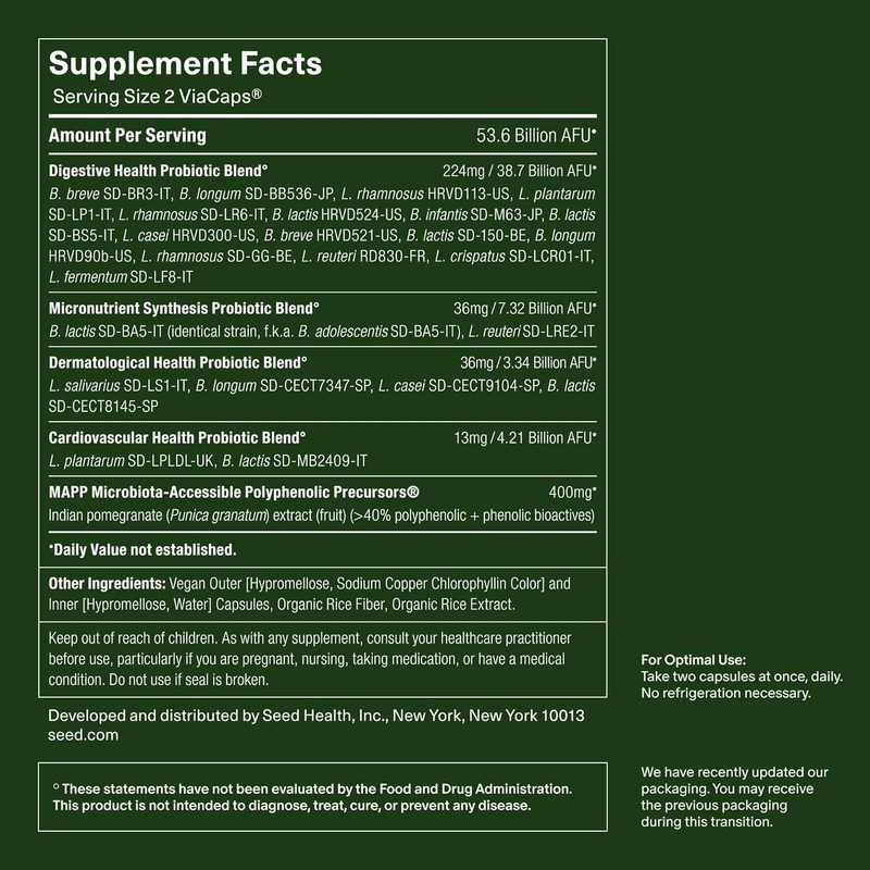 Daily Synbiotic – Prebiotic & Probiotic Supplement for Digestive &