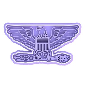 Military Colonel Cookie Cutter & Stamp